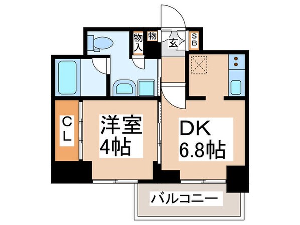 リンクハウスなんば大国の物件間取画像